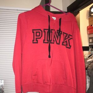 Red pink hoodie